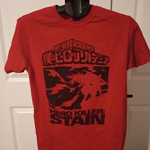 Red My Hero Academia Graphic T-Shirt